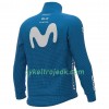 Cykeltøj Langærmet + Bib Cykelbukser 2020 Movistar Team N001
